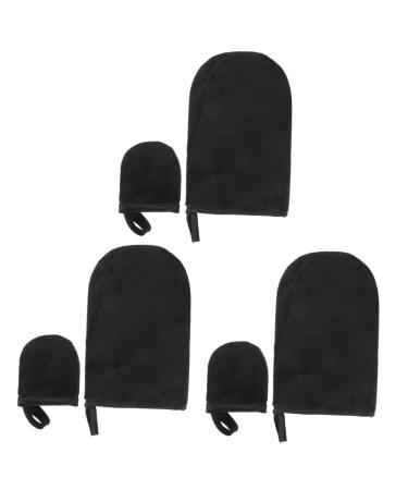 Ipetboom 3 Sets Tanning Gloves Soft Tanning Mitt Gloves for Gel Nails Silver Wigs for Women Nail Gel Nail Uv Gloves Sunless Tanning Mittens Gelnails Face Flocking Nail Supplies