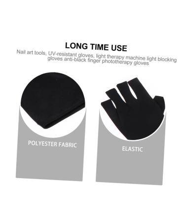 FOMIYES 5 Pairs Nail Gloves Gloves for Gel Manicure Sun Gloves for Women UV Hand Protection Gloves for Nails Fingerless Driving Gloves Nail Polish Short Women's Polyester - Buy Online on GoSupps.com
