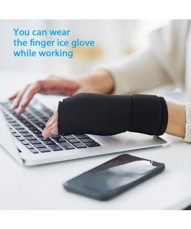 NEWGO Gel Cooling Gloves for Hands | Cold & Heat Therapy for Chemotherapy & Rheumatism - Black - Buy Online on GoSupps.com