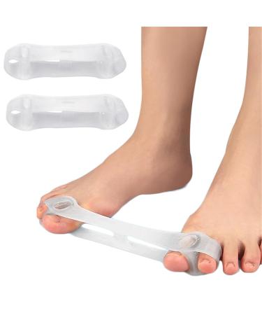 Toe Resistance Bands for Bunion Gel Bunion Corrector Big Toe Stretcher Tension Bunion Exercise Straps for Hammer Overlapping Toe Correct & Alignment 2 Pcs