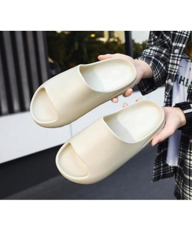 FlyHigh Cloud-Slides Flip-Flops for Men & Women - Super Soft Non-Slip Quick-Drying Beige Slippers (40/41 EU) - International Shipping Available - Buy Online on GoSupps.com