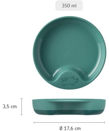 Mepal Children's Learning Plate - BPA Free Dishwasher Safe Toddler Dishes - Flowers & Butterflies Design - Buy Online on GoSupps.com