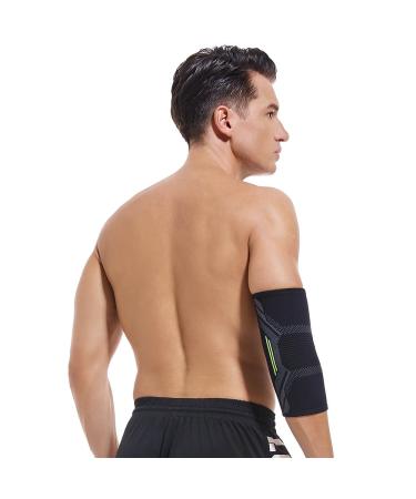 Elbow Brace Support for Tendonitis & Joint Pain Relief | Ideal for Weightlifting Tennis Volleyball Rugby & Basketball | Breathable Durable & Comfortable - Large Size - Buy Online on GoSupps.com