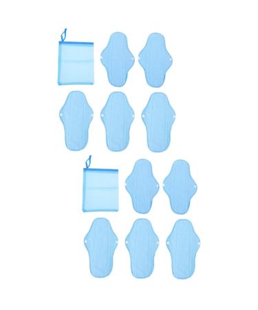 Solustre 2 sentences 6-piece women's bandage from Polarfleece bag for women's bandages inserts for hygiene cushions Washamm Women Binding Reusable menstrual pads PolarfLeec-Pad