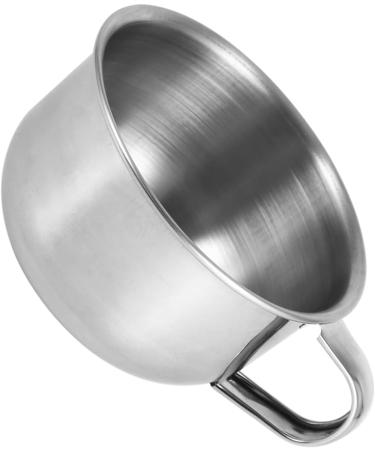 Noennull Razor Shell Shaving Soap Cup | Stainless Steel Foam Tool for Men | Premium Razor Cleaning Cup - Buy Online on GoSupps.com