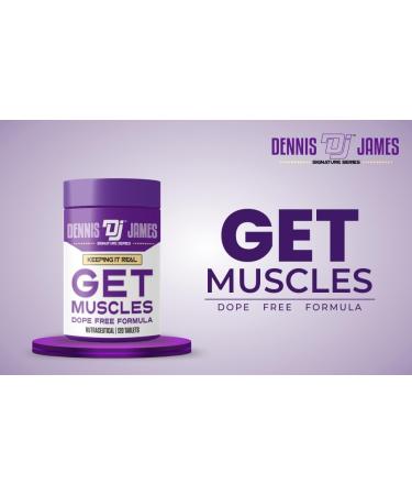 DENNIS JAMES Signature Series Get Muscles - 120 Tablets | Enhance Strength & Recovery | 60 Servings - Shop Internationally - Buy Online on GoSupps.com