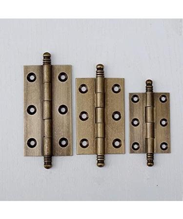 Door Hinge 5 Pcs Antique Brass Decorative Cabinet Hinges Kitchen Cupboard Door Butt Hinges Door Lock Accessories (Size : 2.5 inch) (3 Inch) - Buy Online on GoSupps.com
