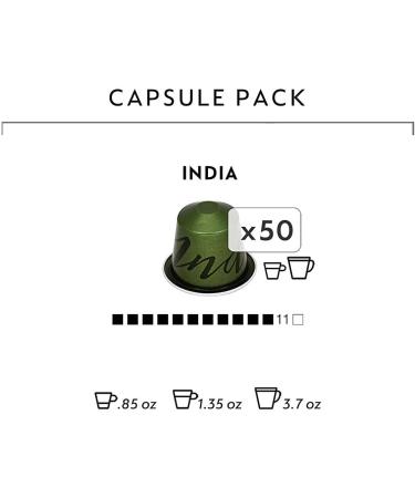 Nespresso Sortiment India (Espresso) 50 Capsules - Buy Online on GoSupps.com