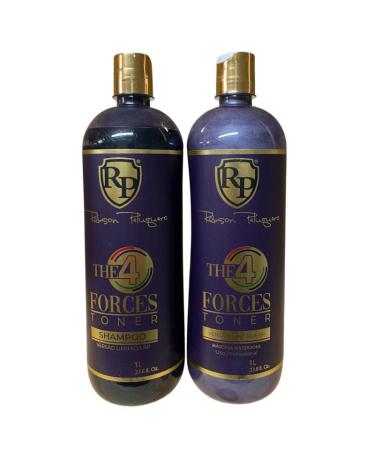 Robson Peluquero The 4 Forces Toner Fortifying Shampoo & Patina Kit 2 products of 1 L