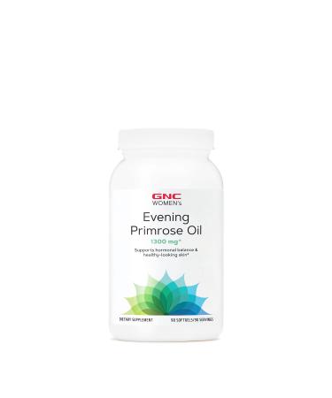 GNC Women's Evening Primrose Oil (EPO) 1300 mg | Supports Hormonal Balance, Immunity, Healthy Skin and Heart Health | Daily Vitamin | 90 Softgel Capsules