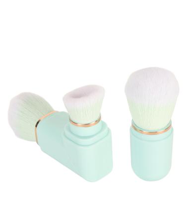 Makeup Brush Set Soft Synthetic Bristles 360 Degree Swivel Handle: Blue Extendable Powder Brush for Home Use