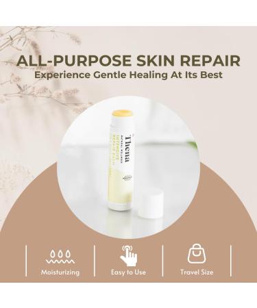 Thena Intensive Repair Balm - 100% Natural Dry Skin Treatment for Lips & Cuticles - Travel Size Vanilla (0.15 oz - Buy Online on GoSupps.com