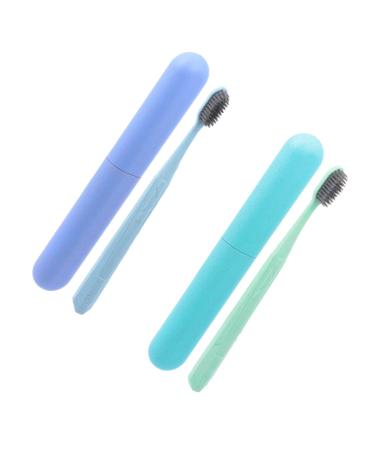 Hapinary 2st toothbrush set Travel toothbrush Travel toothbrush travel toothbrush sensitive toothbrushes natural toothbrush toothbrush Ultra toothbrush 1 piece (1 Pack)