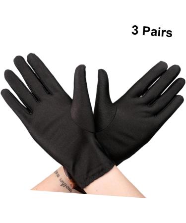 MAGICLULU 9 Pairs Jewelry Etiquette Gloves Oven Gloves Hand Care Black Cotton Gloves Nylon Inspection Gloves Handling Gloves Work Gloves Jewelry Gloves White Gloves Miss Protection - Buy Online on GoSupps.com