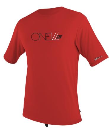 O'Neill Youth Premium Skins Upf 50+ Short Sleeve Sun Shirt 16 Red