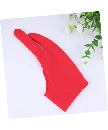 FRCOLOR Drawing Glove - 2 Pcs Art Gloves for Sketching Writing & Graphics | Gauntlet Style 2 Finger Mitten - Red Medium - Buy Online on GoSupps.com