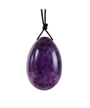 Natural Yoni Crystal Egg Roe Amethyst Pelvic Floor Balls Jade Beads Massage Kegel Exercise Ball 45 30mm