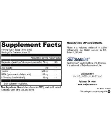 Ultimate Relax Cherry Flavor - Supports Mood & Hormonal Balance - Magnesium, Inositol, Taurine, GABA & L-Theanine - 60 Servings - 8.25 oz - Buy Online on GoSupps.com