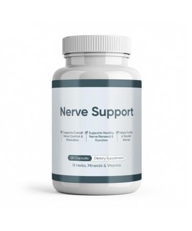WGYPEU Nerve Support Supplement Herbal Vitamin & Mineral Blend for Overall Nerve Comfort and Relaxation Daily Wellness Formula 120 Capsules