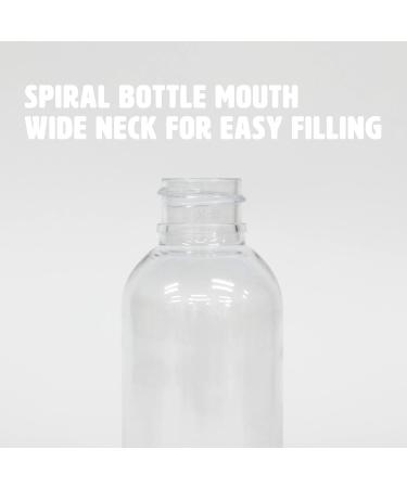 Palm Safe Plastic 50ml Travel Bottles with Flip Cap - 10 Pack PET002 Clear - Buy Online on GoSupps.com
