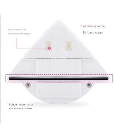 Double Sided Magnetic Window Cleaner Adjustable Magnetic/Built-in Water Storage Sponge/Cleaner Glass Wiper Magnetic with Safety Rope 4-24mm Manual Type Colour:Pink - Buy Online on GoSupps.com