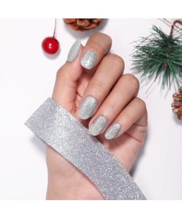 Bluesky Gel Nail Polish 10ml Silver Bells - XMAS2103 Silver Glitter Gel Nail Polish for 21 Day Manicure Professional Salon & Home Use Requires Curing Under LED UV Nail Lamp - Buy Online on GoSupps.com