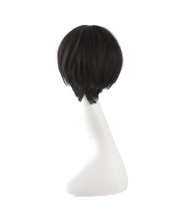 MapofBeauty 12 Inch Brown Black Cosplay Wig | Short Straight Party Wig International Shipping Available - Buy Online on GoSupps.com