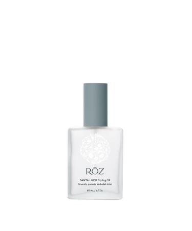 R Z Santa Lucia Styling Oil - Lightweight Nourishing Hair Oil a Foundation for Daily Styling Frizz Control and Shine - Heat Protectant Vegan for All Hair Types - 2 Fl.Oz / 60 ml