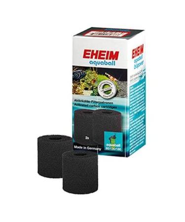 Eheim 7006046 Aquarium activated carbon cartridge for internal filters Aquaball and Biopower 2 pieces