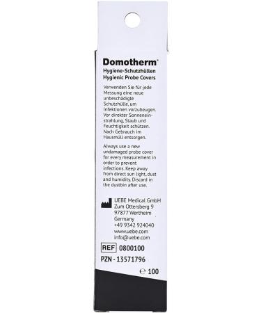 Domotherm Hygiene Protective Covers for Thermometers - 100 Pack | Universal Fit for All Fever Stick Thermometers - Ideal for Accurate & Safe Temperature Measurement - Buy Online on GoSupps.com
