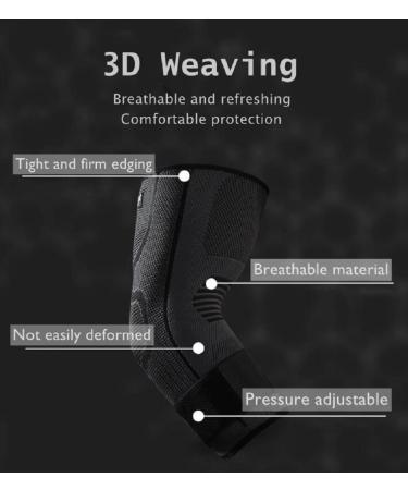 Elbow Compression Sleeve for Tendonitis | Tennis & Golf Relief for Men & Women | Large-X-Large Black - Buy Online on GoSupps.com