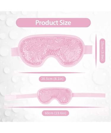 Gamufw Cooling Eye Mask Hot Cold Therapy Gel Eye Mask for Puffy Eye Migraine Relief Headache Dark Circles Dry Eyes Swollen Eyes Sinus Pain (Pink) - Buy Online on GoSupps.com