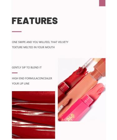  YYZGGLING Water Mist Liquid Lip Glaze Matte Velvet Lip Glaze long-lasting nourishing and moisturizing color for the perfect lip makeup (9) - Buy Online on GoSupps.com