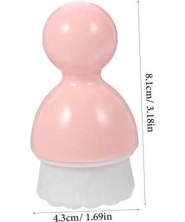 Didiseaon 1pc Cleansing Brush Face Scruber Facial Washing Brush Mineral Powder Foundation Face Brush Facial Cleaning Pad Face Scrubbers Liquid Plastic Abs Washbasin Pink Handheld - Buy Online on GoSupps.com