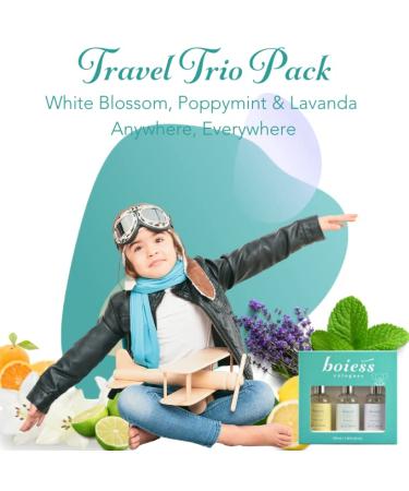 Moms & Kids Natural Eau de Cologne Set | White Blossom, Lavanda & Poppymint | Gentle Fragrance for Sensitive Skin | Pack of 3 (100ml x 3) - Buy Online on GoSupps.com