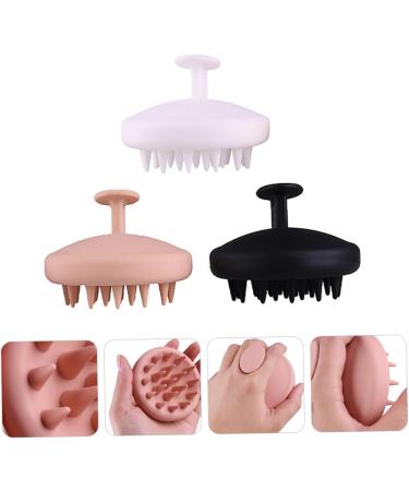 minkissy 3pcs Shampoo Brush Ergonomic Scalp Massage Cleansing Brush Hair Types Soft Safe Head For Wet or Dry - Buy Online on GoSupps.com