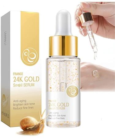 (100% Effective) 24k Gold Snail Serum - WZDYN Say Goodbye to Wrinkles Without Expensive Botox with 24K Gold Collagen Booster Serum (1pcs)