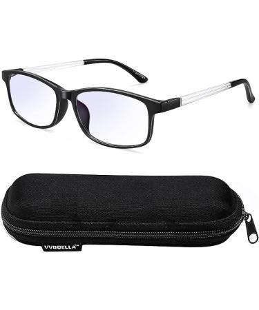VVDQELLA Blue Light Blocking Reading Glasses for Men & Women - Anti-Glare Scratch-Resistant TR90 Lightweight Frame (Black 1pc 2.00x - Buy Online on GoSupps.com