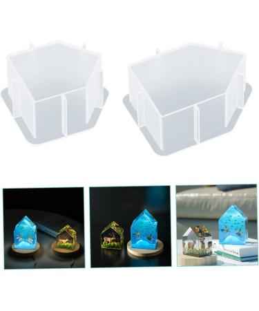 NUOBESTY 6 Pcs House Silicone Mold Silicone Molds Creative House Molds Craft Making Molds Child Unique Whitex3pcs 11.2X8.2X4.6CMx3pcs - Buy Online on GoSupps.com