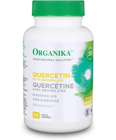 Organika Quercetin with Bromelain (60 tabs) + Organika Chelated Zinc (45 tabs) | Immune System Support Bundle 60 count (Pack of 1) Nutritional Supplement+Organika Chelated Zinc - Buy Online on GoSupps.com