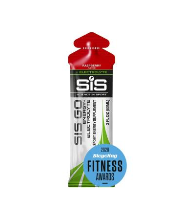 SCIENCE IN SPORT Energy Electrolyte Gels, 22g Fast Acting Carbohydrates, Magnesium Potassium & Sodium to Enhance Hydration, Performance & Endurance Sport Energy Gels, Raspberry - 2 oz - 6 Pack