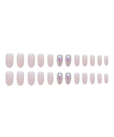 Buy Chtom Powder Color Drill Fake Nails - 24pcs with Nail Stickers | International Shipping Available - Buy Online on GoSupps.com