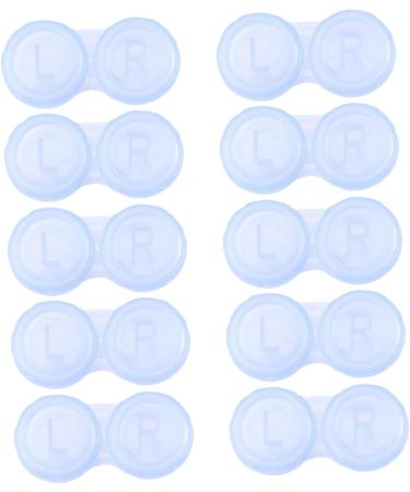 Solustre 10-Pack Colored Contact Lens Containers - Durable Travel Tanks for Safe Storage & Easy Access - Buy Online on GoSupps.com