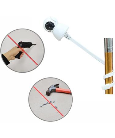 Universal Baby Monitor Bracket - Adjustable Baby Camera Holder for Cot Railing - Compatible with Most Baby Monitors (White) - Buy Online on GoSupps.com