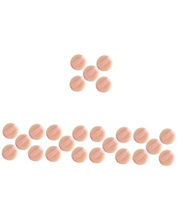 FRCOLOR 25 Pcs Flocking Powder Puff Makeup Setting Powder Puff Face Sponge Portable Puff Reusable Powder Puffs Girls Makeup Puffs Concealer Sponges Makeup Powder Puffs Miss Make up