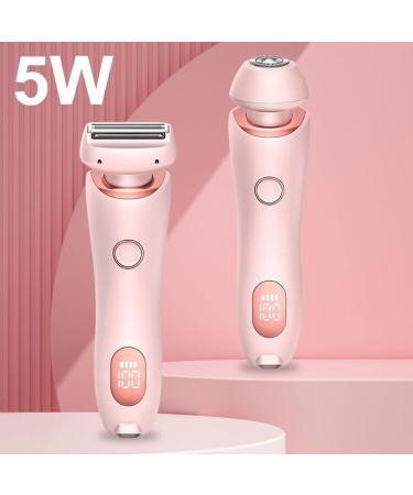 AZURAOKEY Electric Shaver for Women Legs 2-IN-1 Lady Razors Waterproof Wet or Dry Rechargeable Portable Ladies Body Hair Trimmer for Leg Arm Face Pubic Area Cordless Bikini Trimmer Blue - Buy Online on GoSupps.com