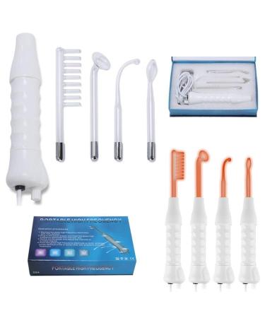 ZJchao HF Stab 5tg Set Portable high frequency acne high frequency device hair loss high -frequency rod fold reduction for body and face cosmetic device