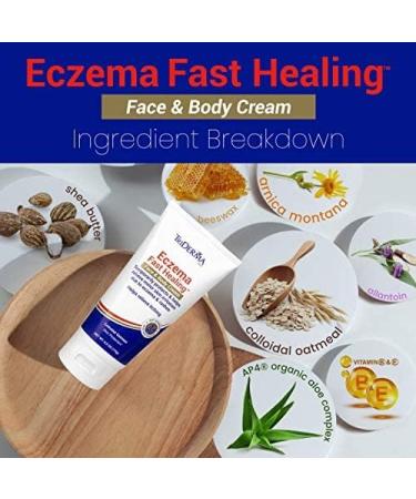 TriDerma Eczema Cream | Fast Healing Relief for Face and Body | 6.0 oz Tube - Buy Online on GoSupps.com