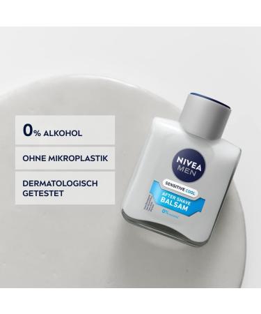 Nivea Men Sensitive Cool After Shave Balm 100ml | Calming Skincare with Chamomile & Vitamin E | Soothing Post-Shave Relief - Buy Online on GoSupps.com