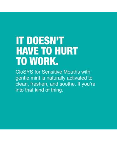 CloSYS Sensitive Mouthwash Travel Size | Alcohol Free Gentle Mint 3.4 oz (48 Count) - Soothes Sensitivity & Fights Bad Breath - Buy Online on GoSupps.com